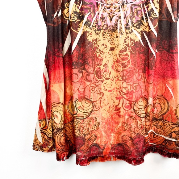 Unity World Wear Unique Brown & Orange Short Sleeve - Picture 5 of 11